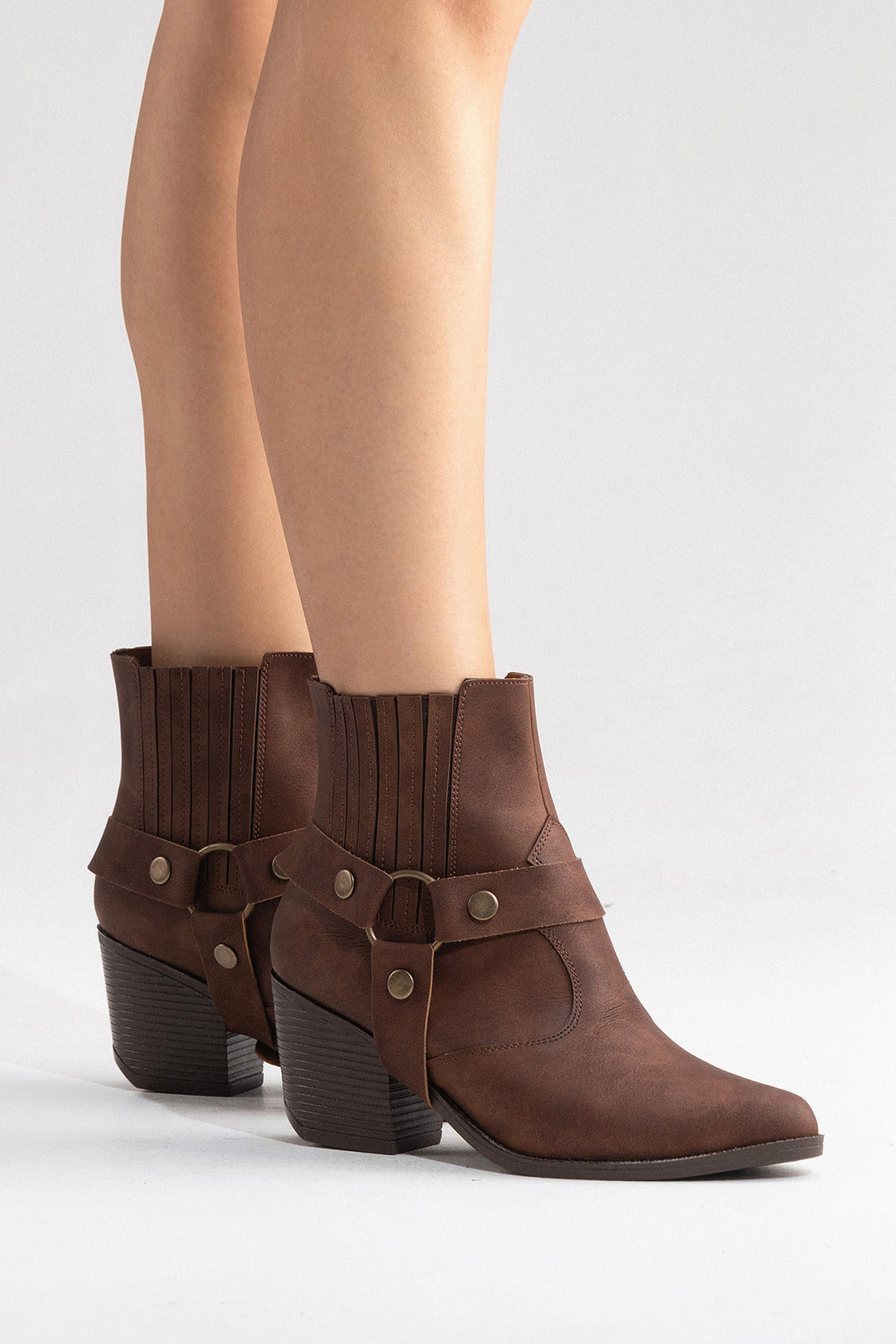 LUKKA SHOES Nova Kadın Kahve Nubuk Western Dallas Tak Çıkar Bot