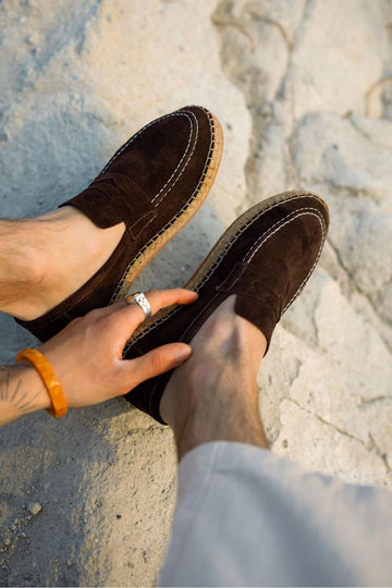 LUKKA SHOES Rose Acı Kahve Hakiki Deri Süet Erkek Loafer