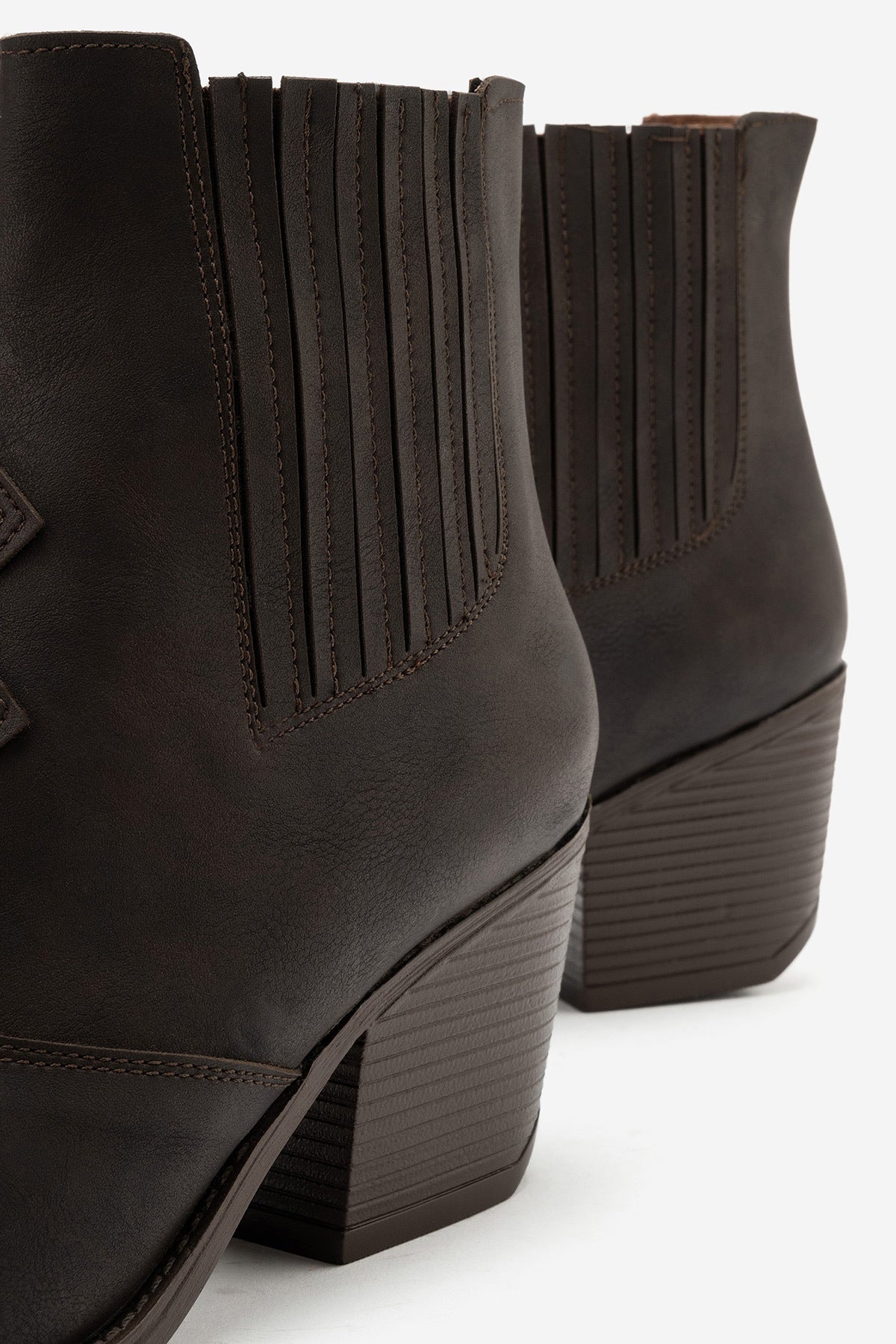 LUKKA SHOES Athena Kadın Acı Kahve Nubuk Western Dallas Bot