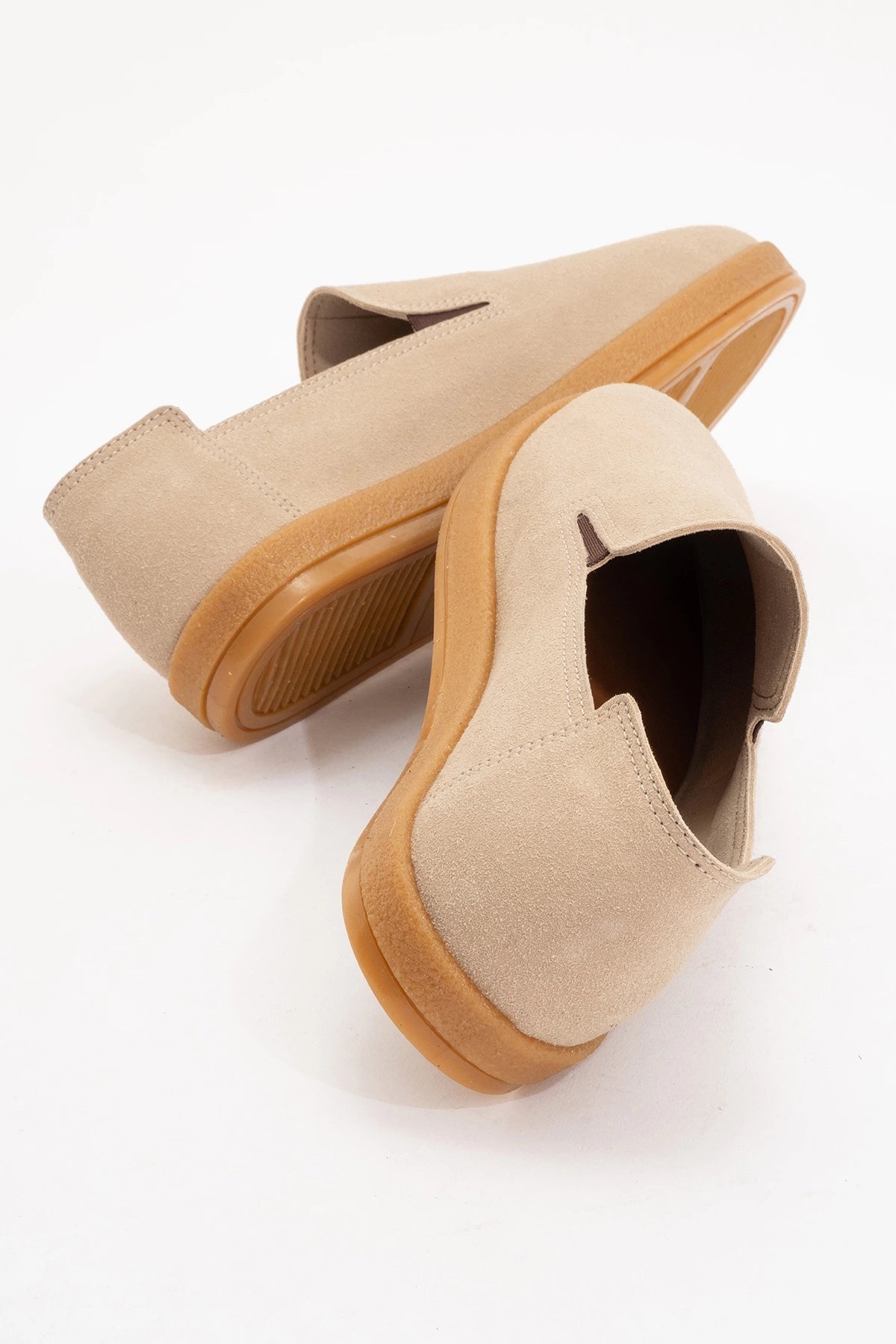 LUKKA SHOES Mira Erkek Bej Deri Tozu Lastikli Ayakkabı