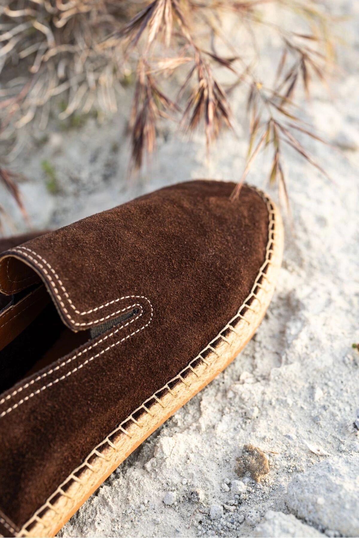 LUKKA SHOES Robert Acı Kahve Hakiki Deri El Yapımı Erkek Espadril