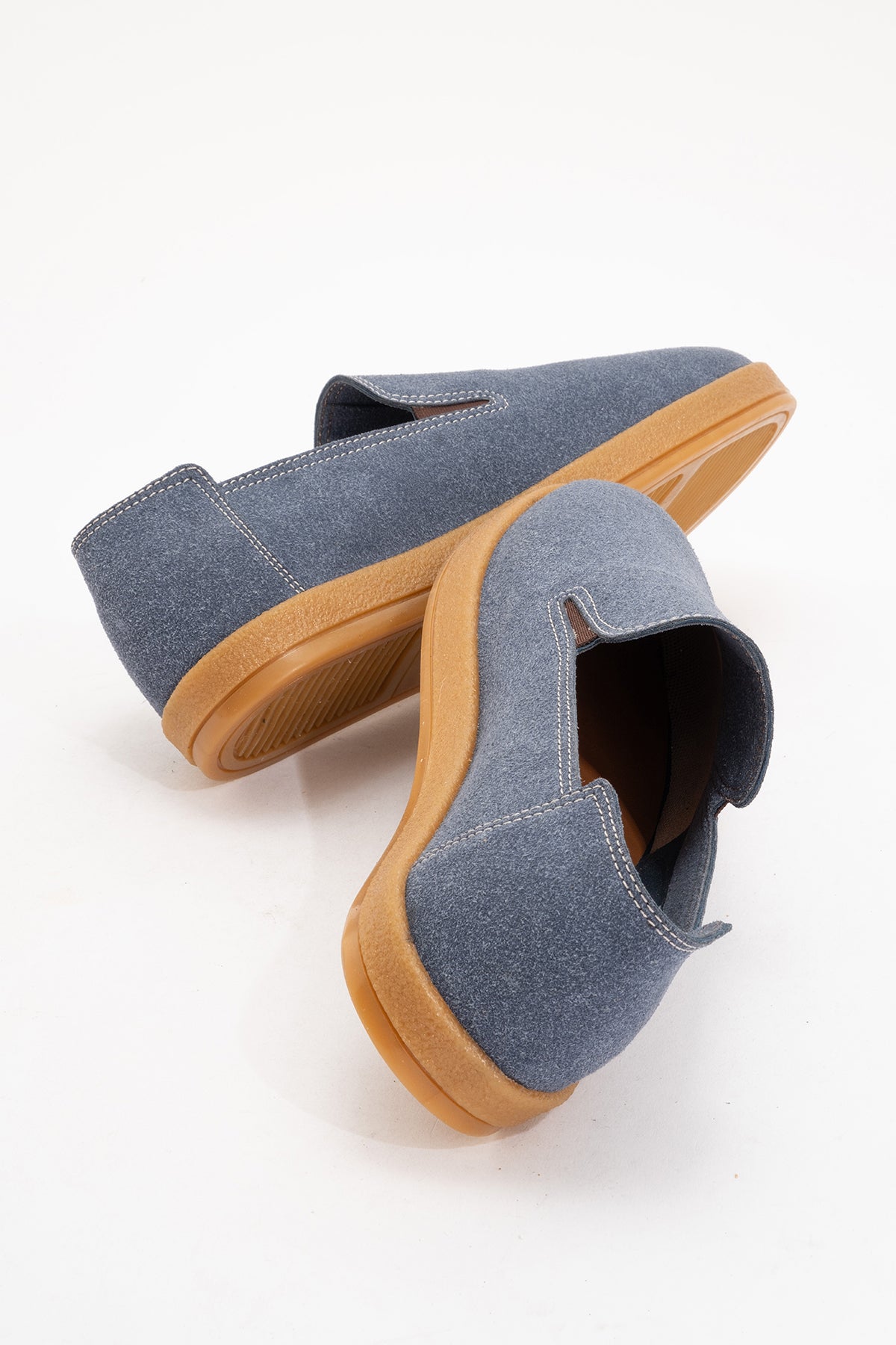LUKKA SHOES Mira Erkek Mavi Deri tozu Lastikli ayakkabı