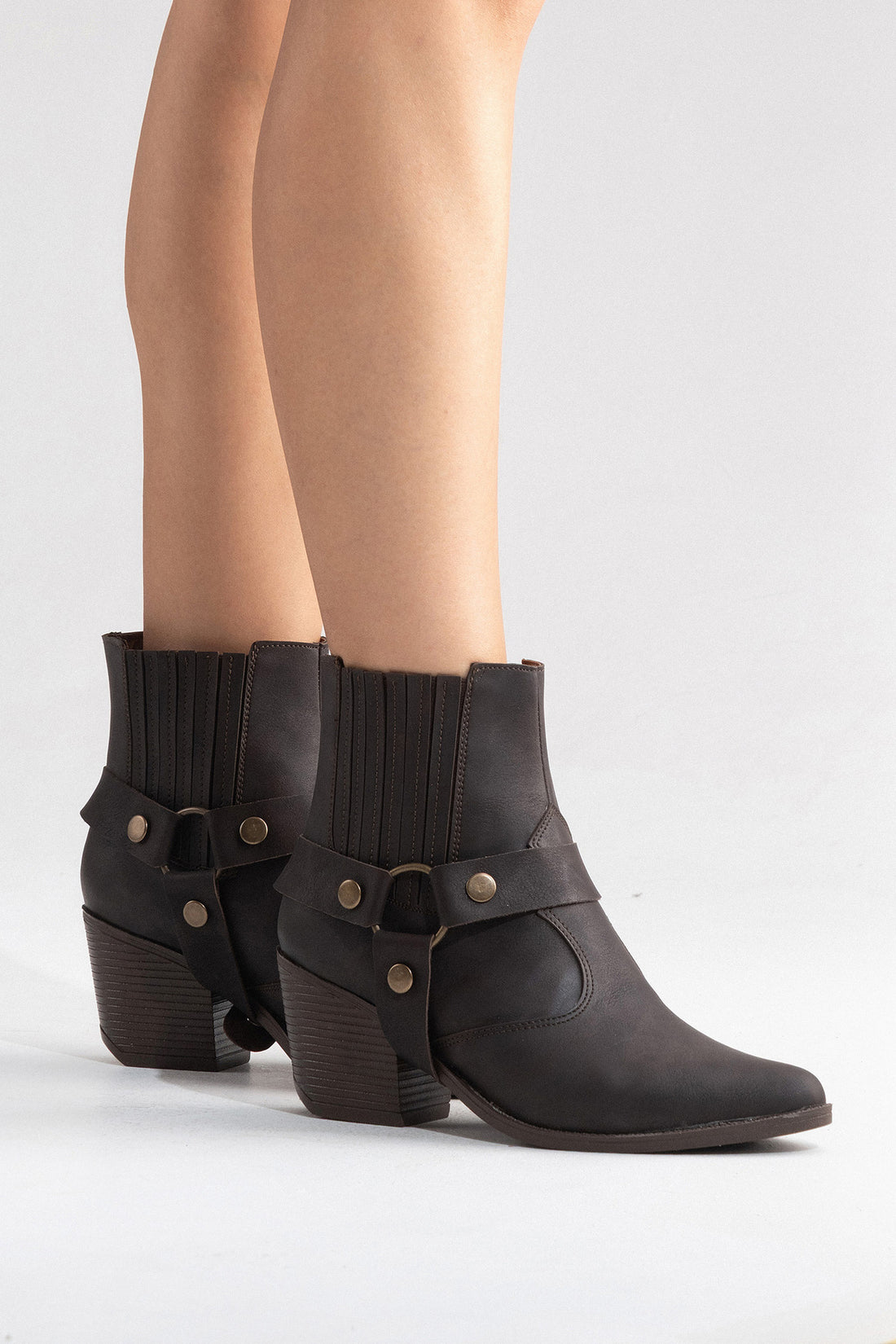 LUKKA SHOES Nova Kadın Acı Kahve Nubuk Western Dallas Tak Çıkar Bot