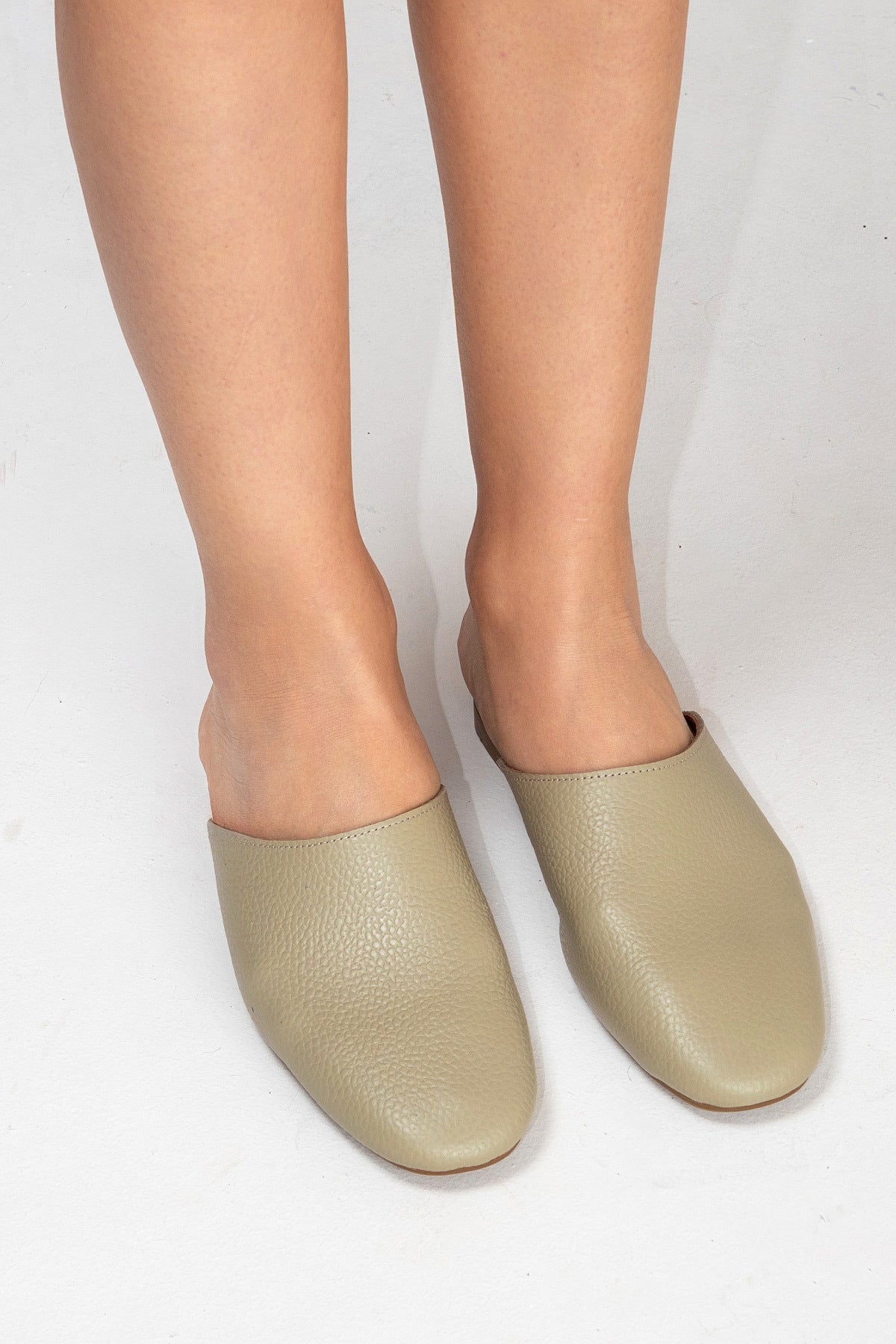 LUKKA SHOES Hakiki Deri Joyce Kadın Avokado Sabo Terlik