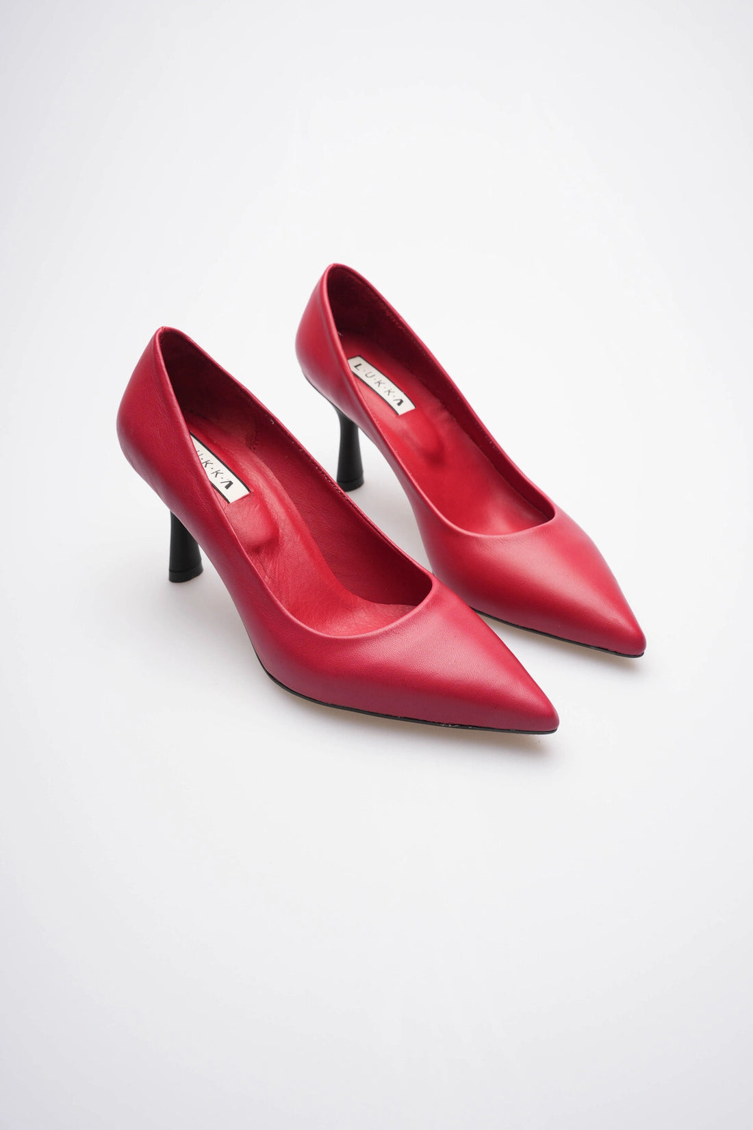 LUKKA SHOES Kadın Adal Kırmızı Hakiki Deri İç Dış 11cm Topuklu Stiletto