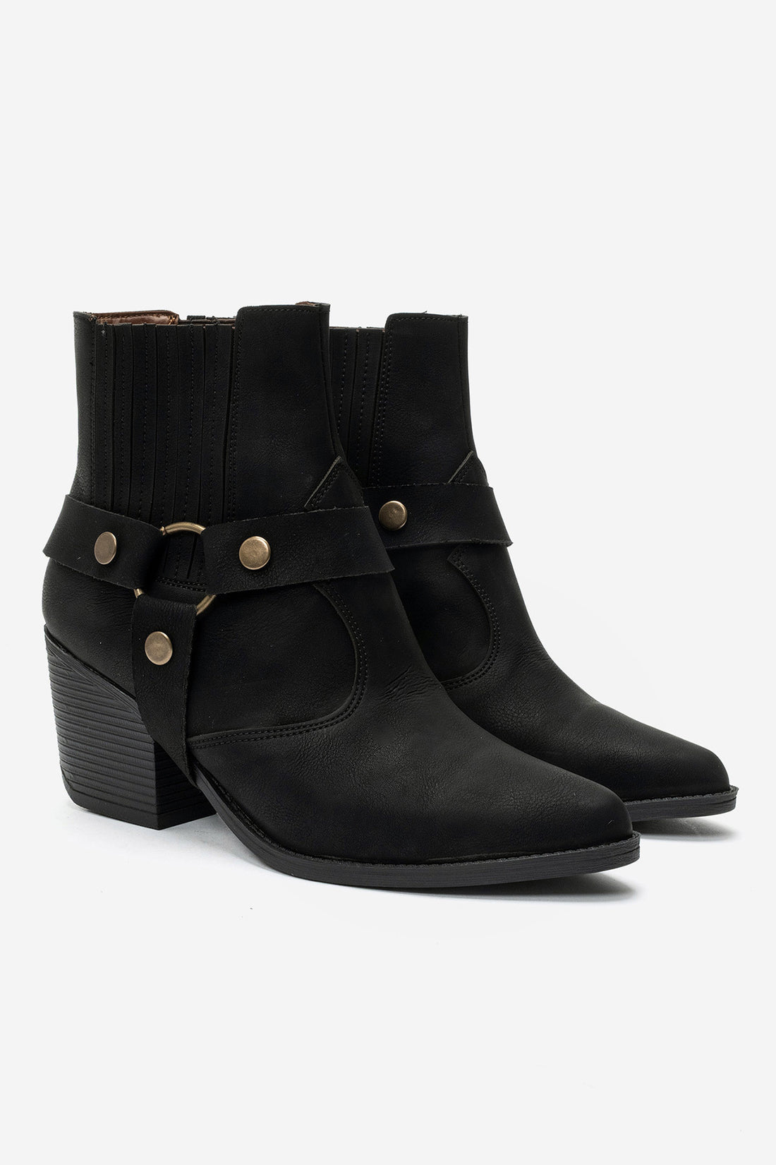 LUKKA SHOES Nova Kadın Siyah Nubuk Western Dallas Tak Çıkar Bot