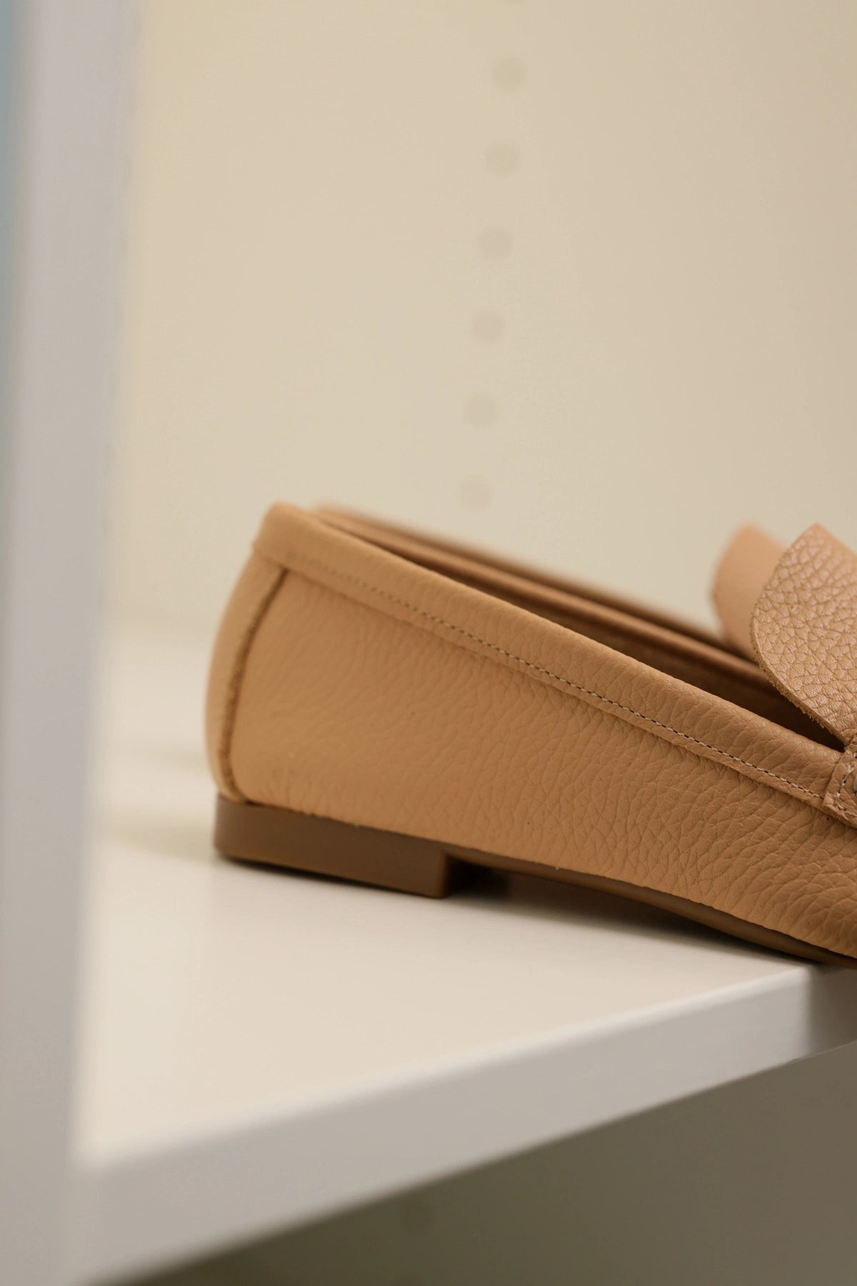 LUKKA SHOES Hakiki Deri Kadın Alvin Nude El yapımı Babet