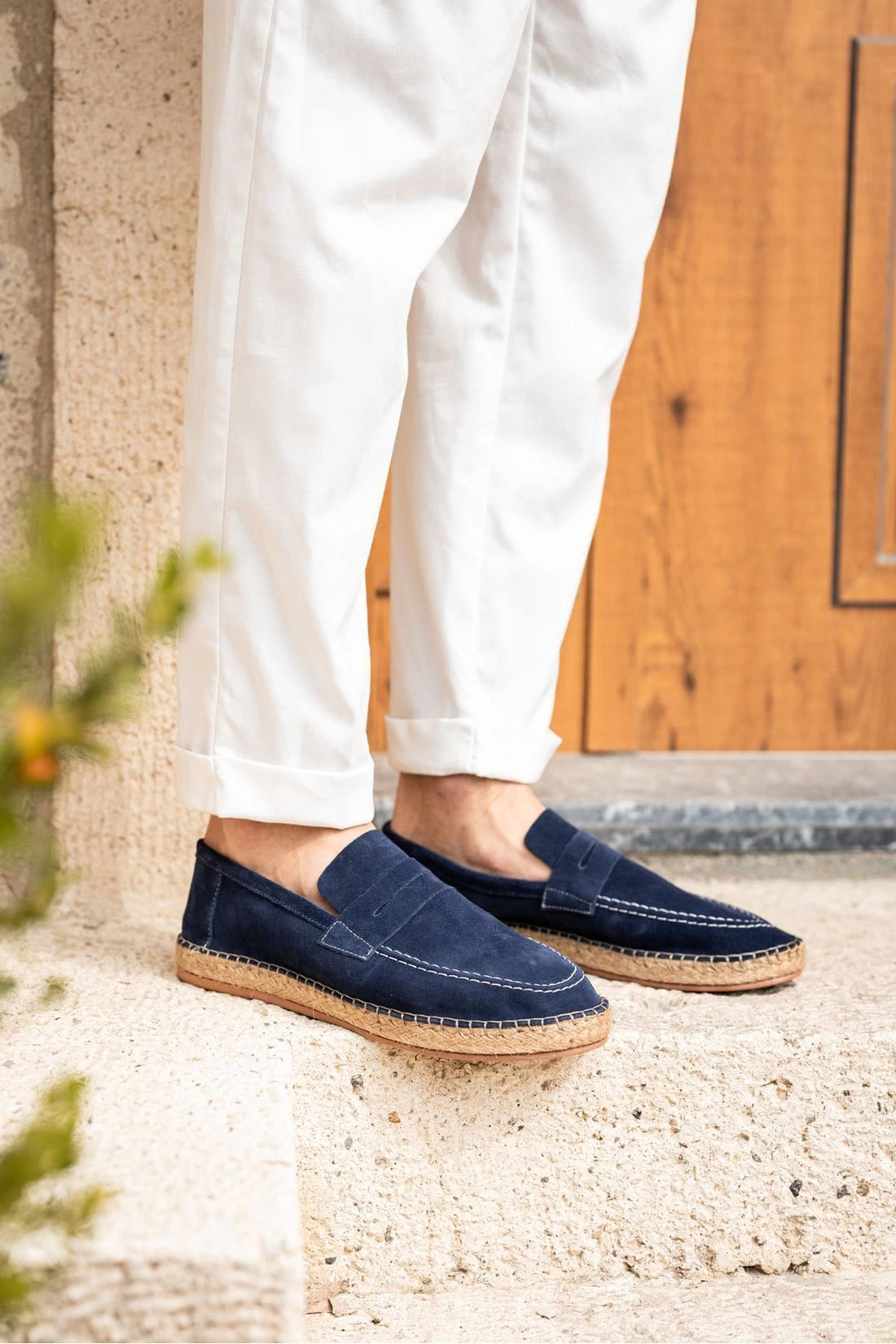 LUKKA SHOES Rose Mavi Hakiki Deri Süet Loafer