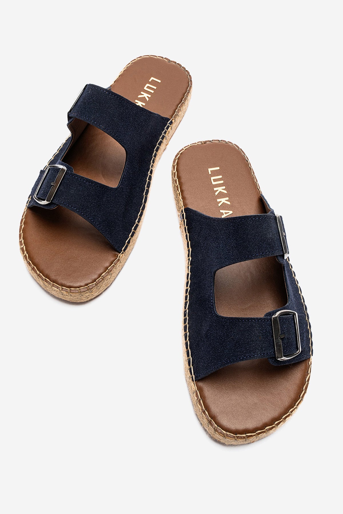 LUKKA SHOES Matti Bej Süet Tokalı Hafif Mantar Taban Erkek Terlik