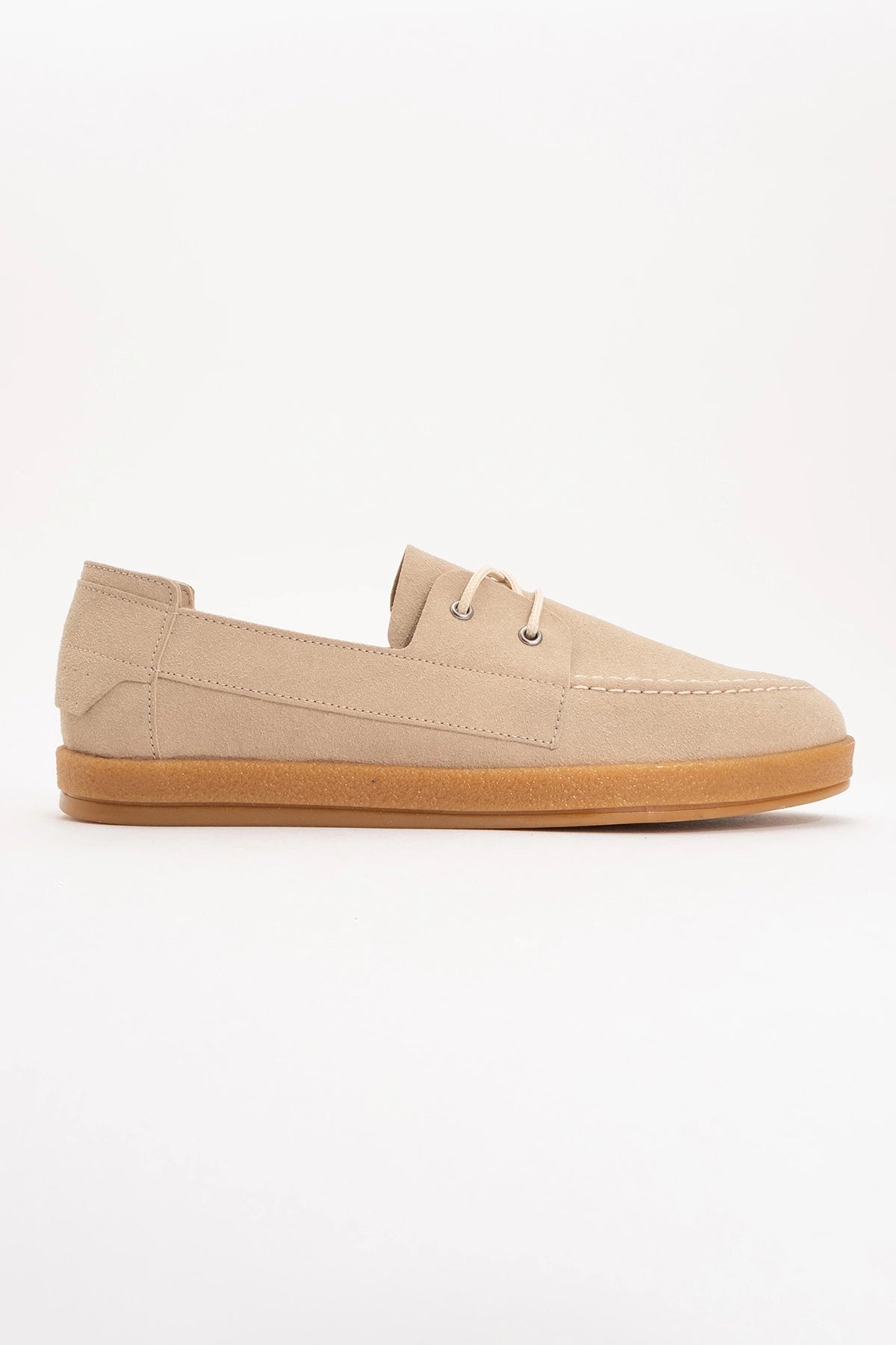 LUKKA SHOES Mary Erkek Bej Deri tozu Bağcıklı ayakkabı