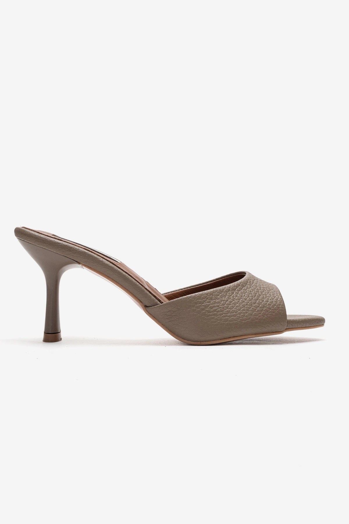 LUKKA SHOES Hakiki Deri Aria Kadın Vizyon Tek Yüz Topuklu Terlik
