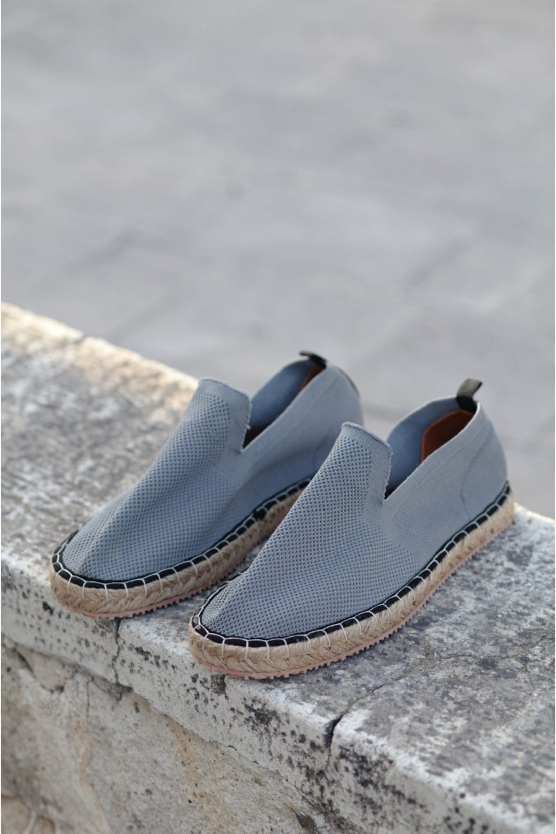LUKKA SHOES Perla Erkek Gri Triko Espadril