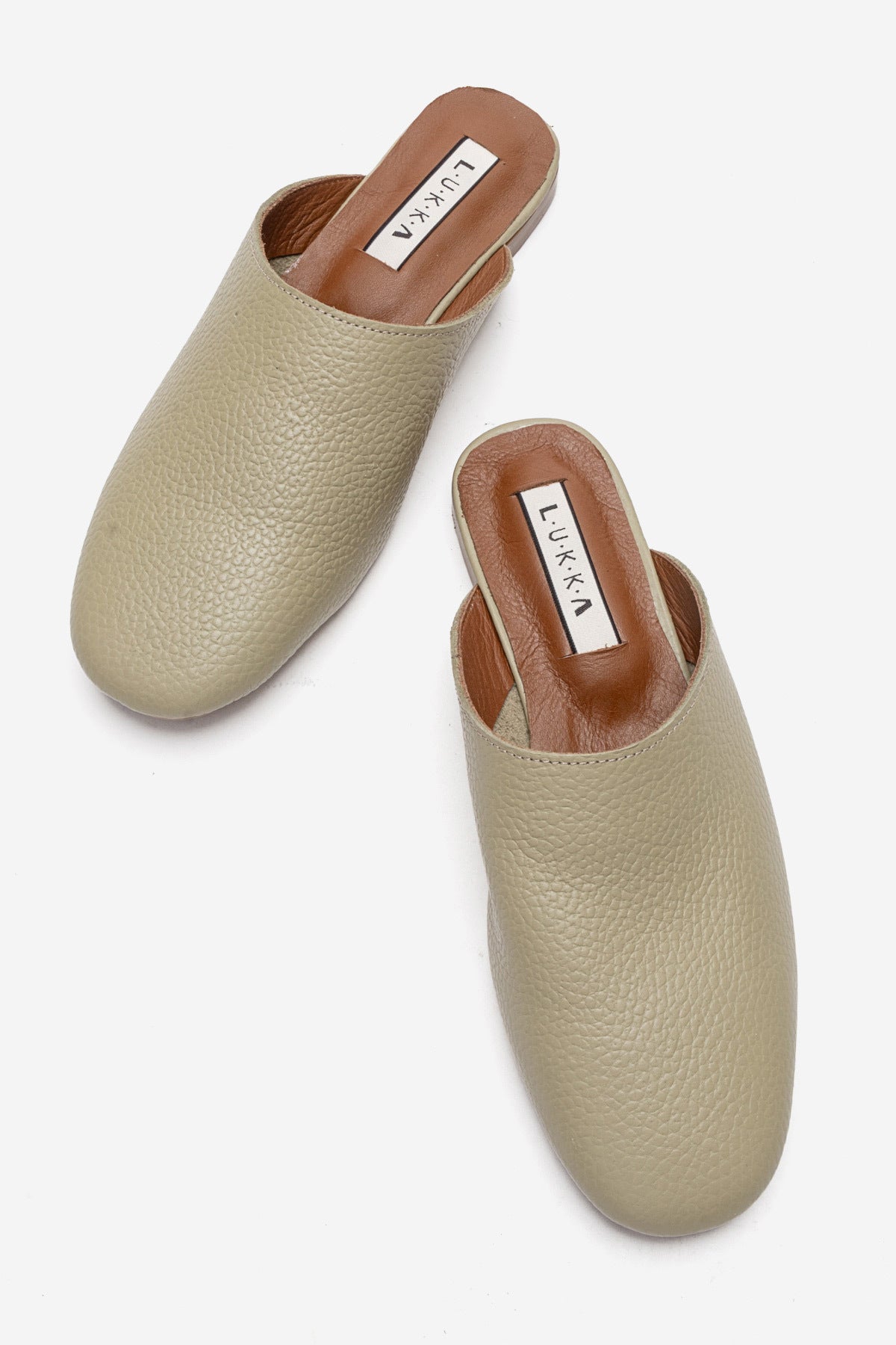LUKKA SHOES Hakiki Deri Joyce Kadın Avokado Sabo Terlik
