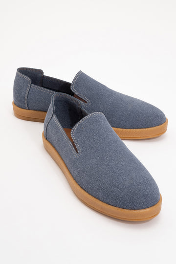 LUKKA SHOES Mira Erkek Mavi Deri tozu Lastikli ayakkabı