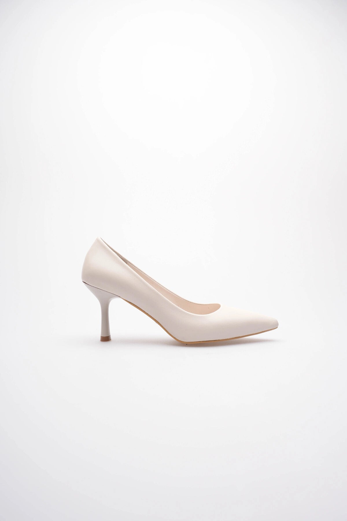 LUKKA SHOES Kadın Adal Bej Hakiki Deri İç Dış 11cm Topuklu Stiletto