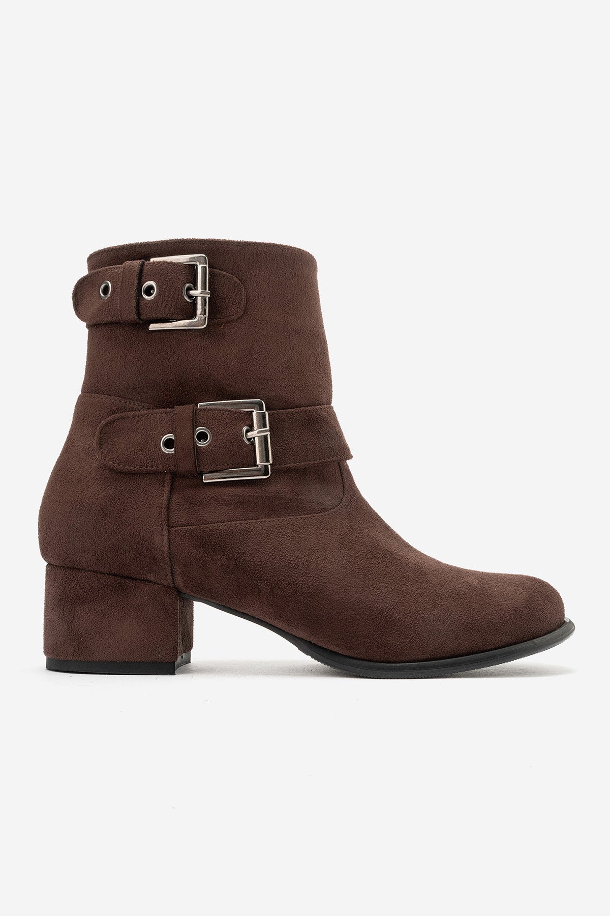 LUKKA SHOES Hope Kadın Toka Aksesuarlı Fermuarlı Topuklu Bot
