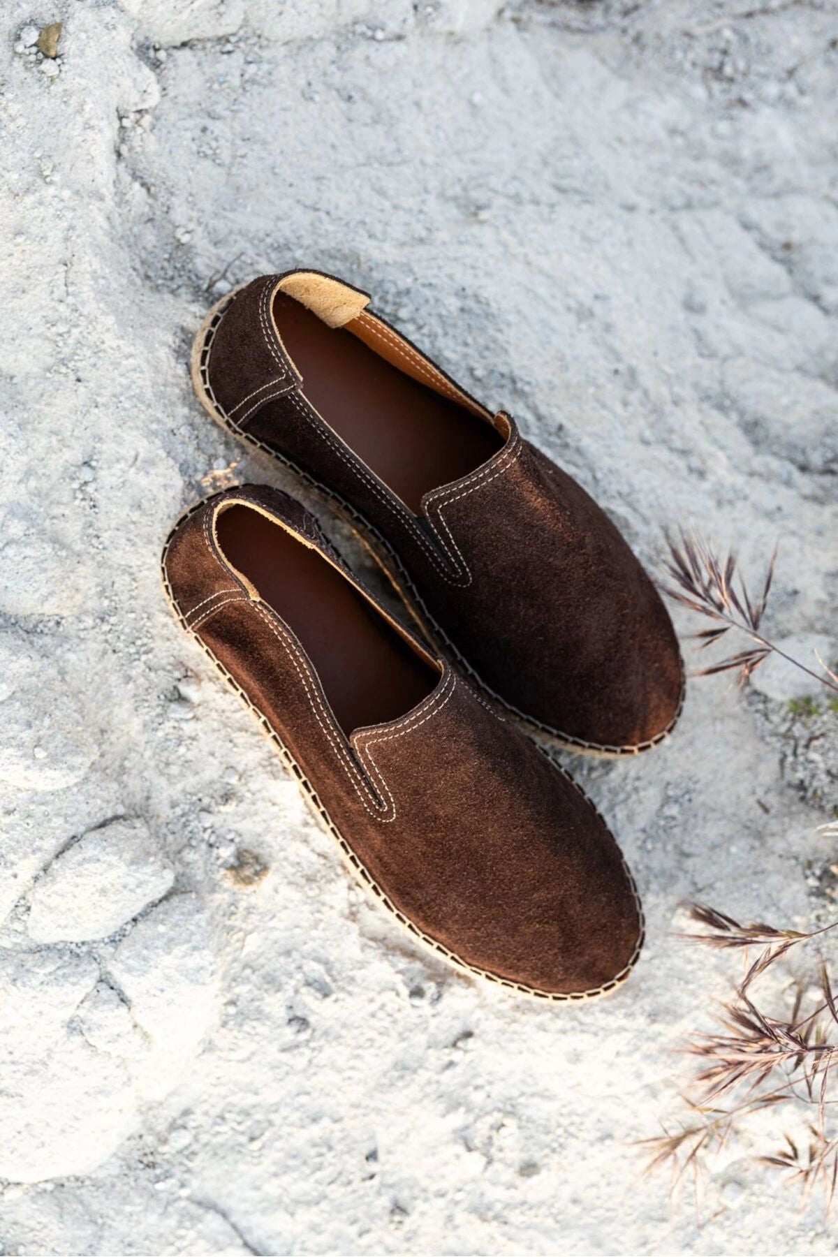 LUKKA SHOES Robert Acı Kahve Hakiki Deri El Yapımı Erkek Espadril