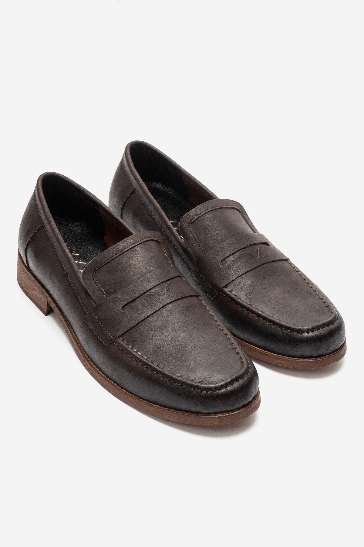 LUKKA SHOES Daniel Erkek Acı Kahve Nubuk El yapımı Makosen Loafer Ayakkabı