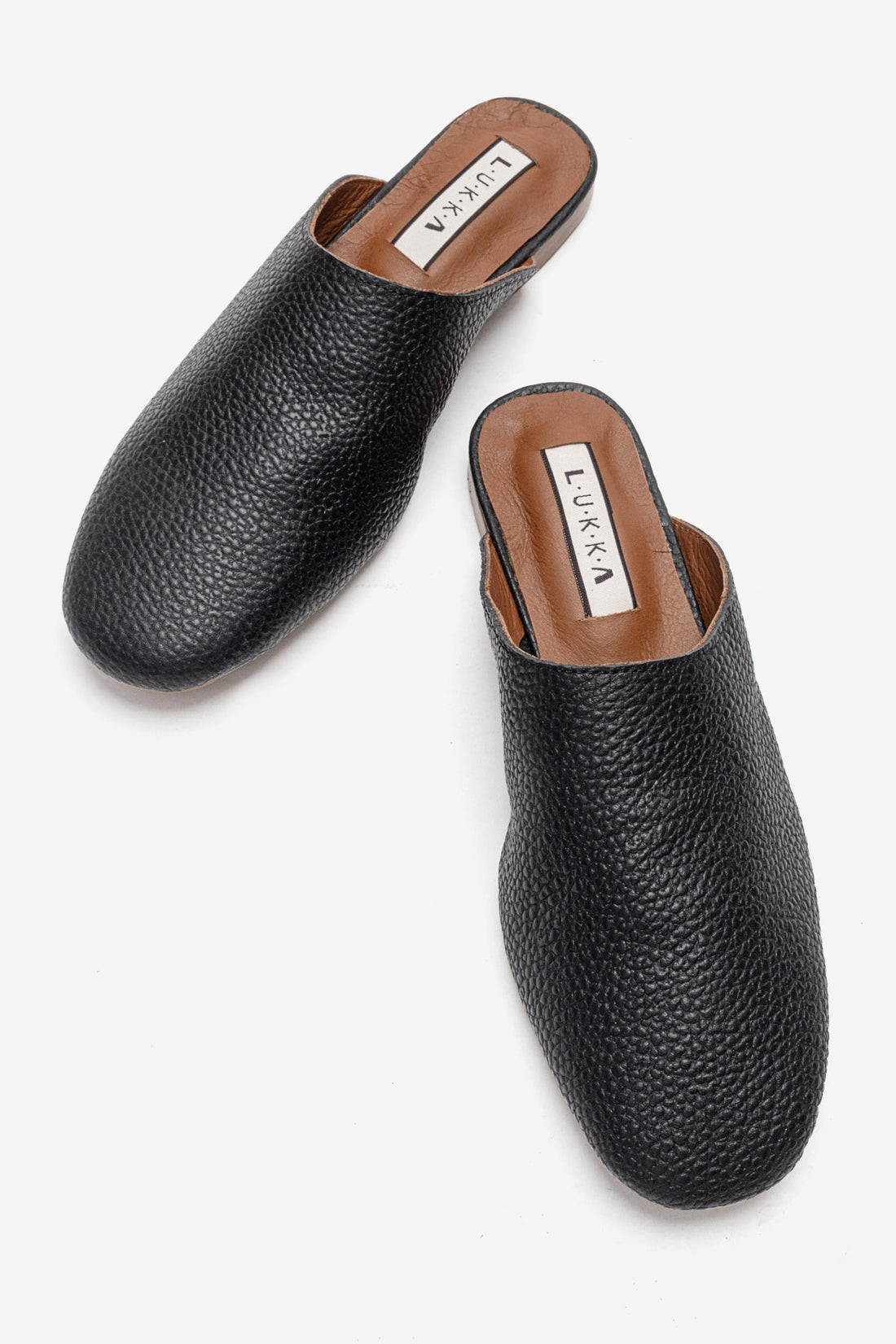 LUKKA SHOES Hakiki Deri Joyce Kadın Siyah Sabo Terlik