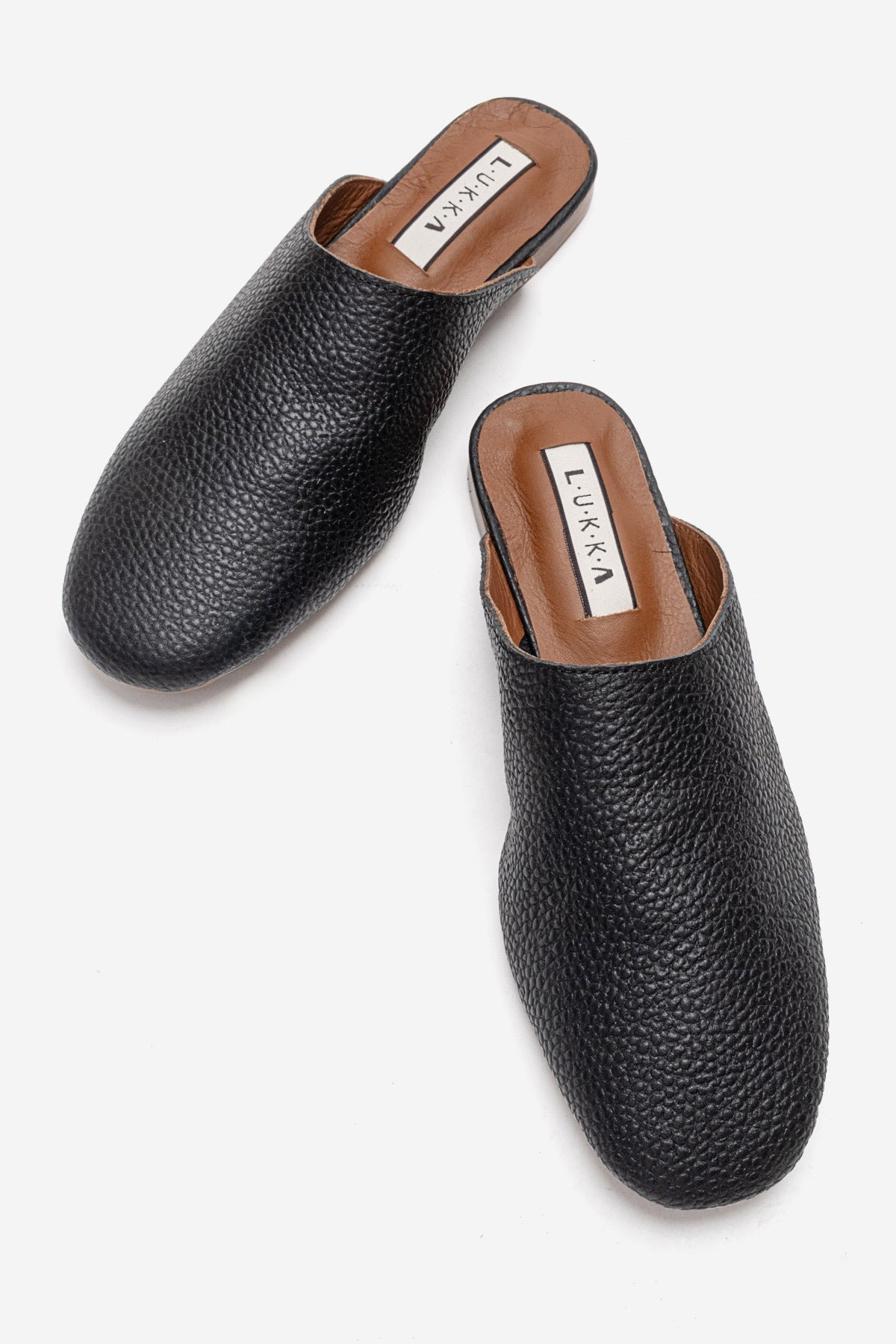 LUKKA SHOES Hakiki Deri Joyce Kadın Siyah Sabo Terlik