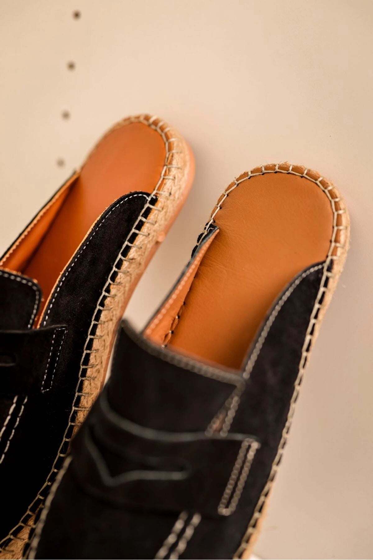 LUKKA SHOES Bloom Hakiki Deri Siyah Kauçuk taban terlik