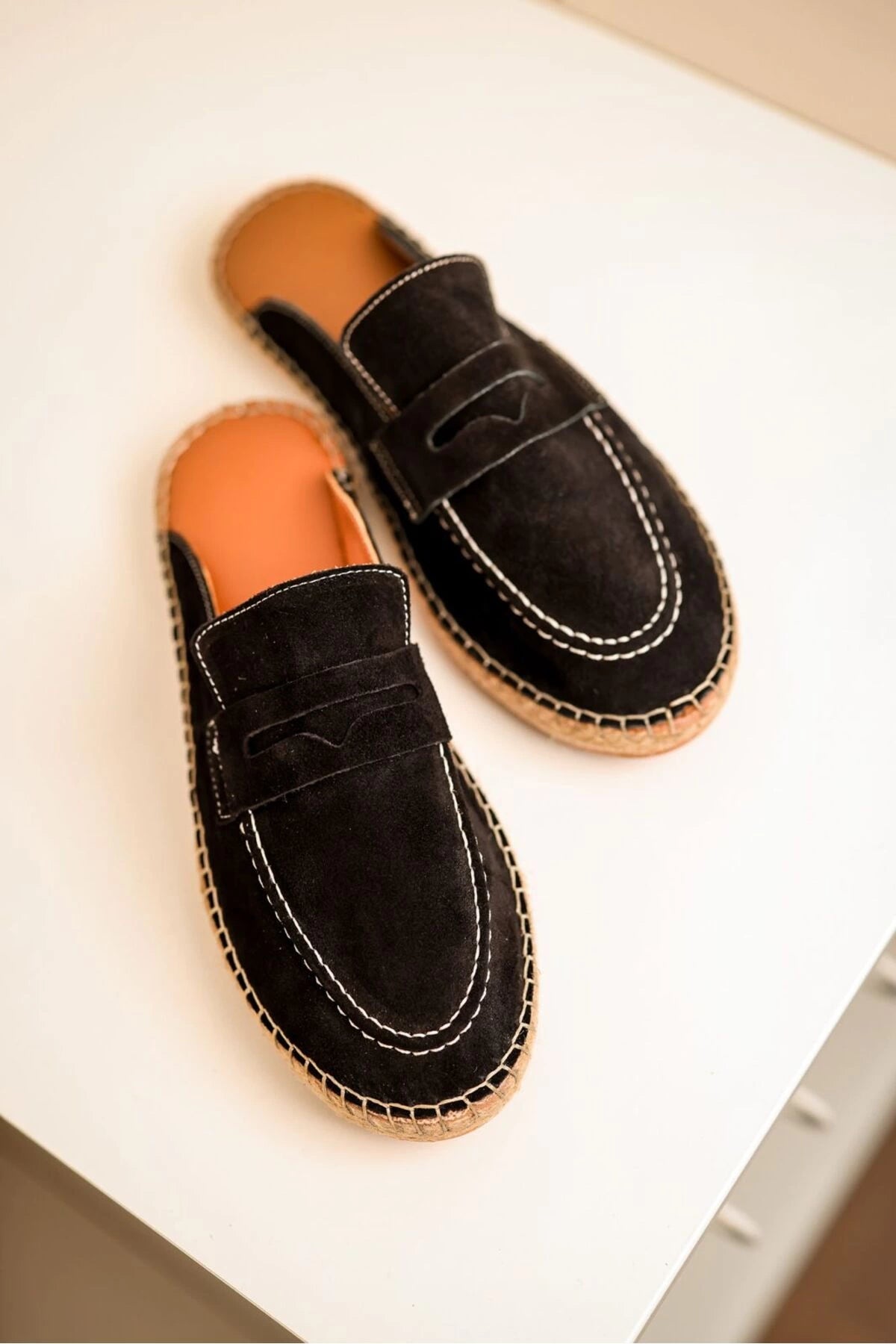 LUKKA SHOES Bloom Hakiki Deri Siyah Kauçuk taban terlik