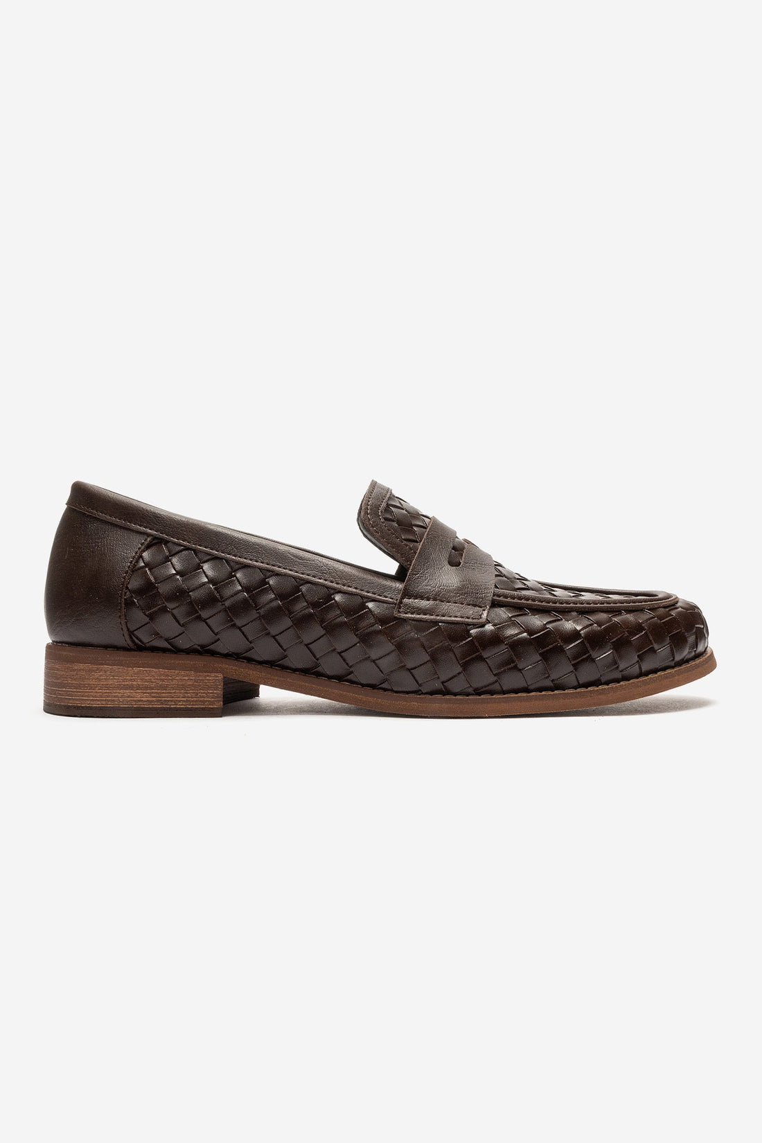 LUKKA SHOES Sara Erkek El Yapımı Acı Kahve Örgü Makosen Loafer Ayakkabı