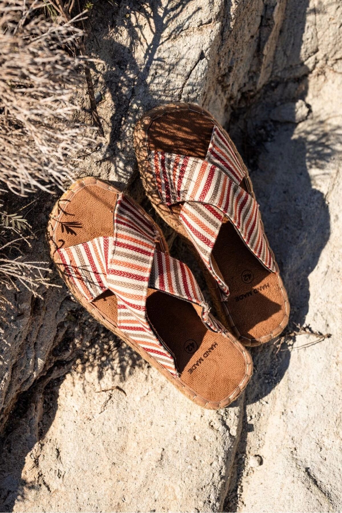 LUKKA SHOES Zeta Renkli Çapraz Keten Erkek Terlik