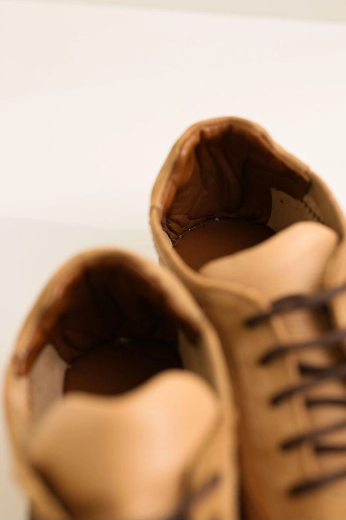 LUKKA SHOES Hakiki Deri Chester Nude Bej Bağcıklı Spor Espadril