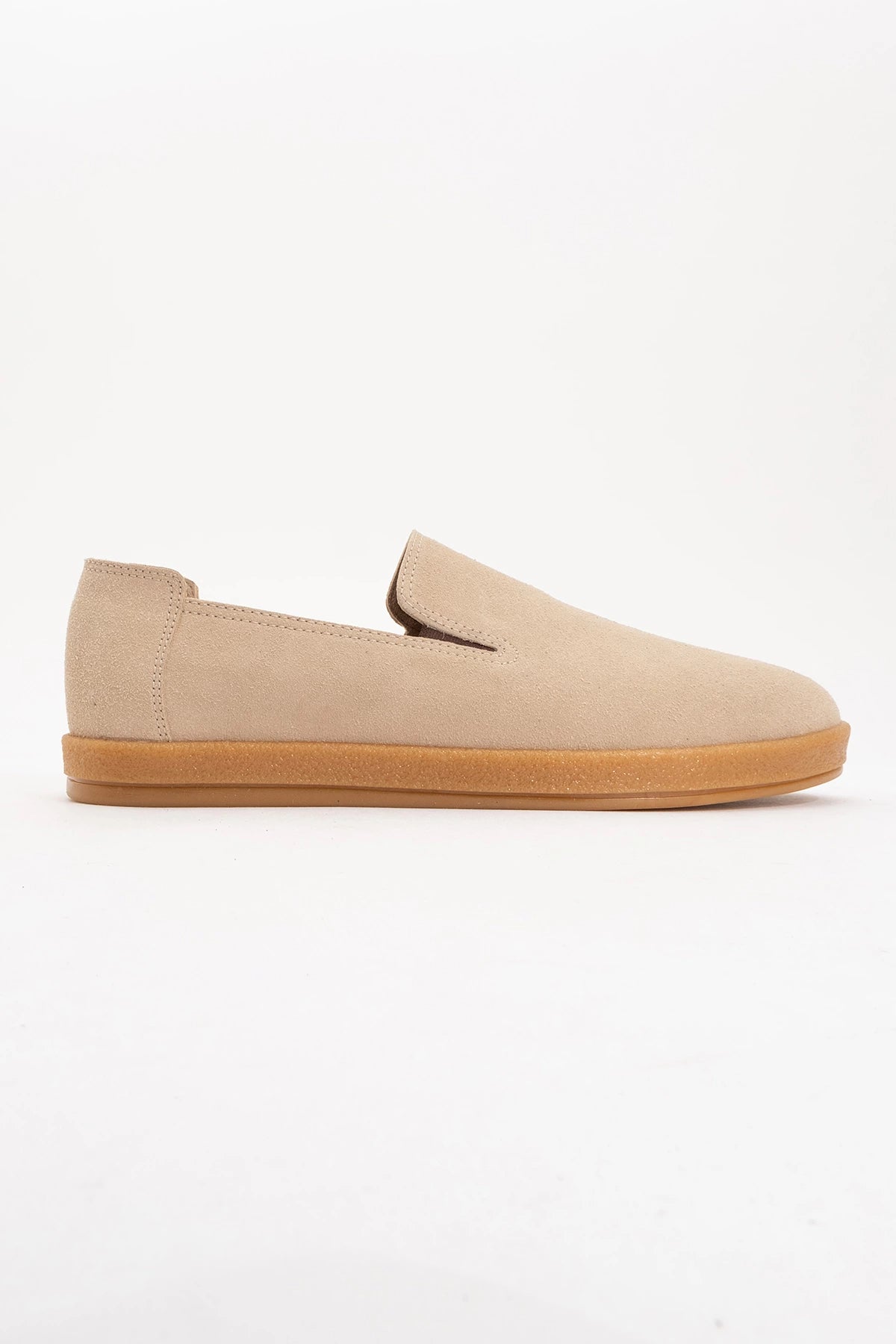 LUKKA SHOES Mira Erkek Bej Deri Tozu Lastikli Ayakkabı