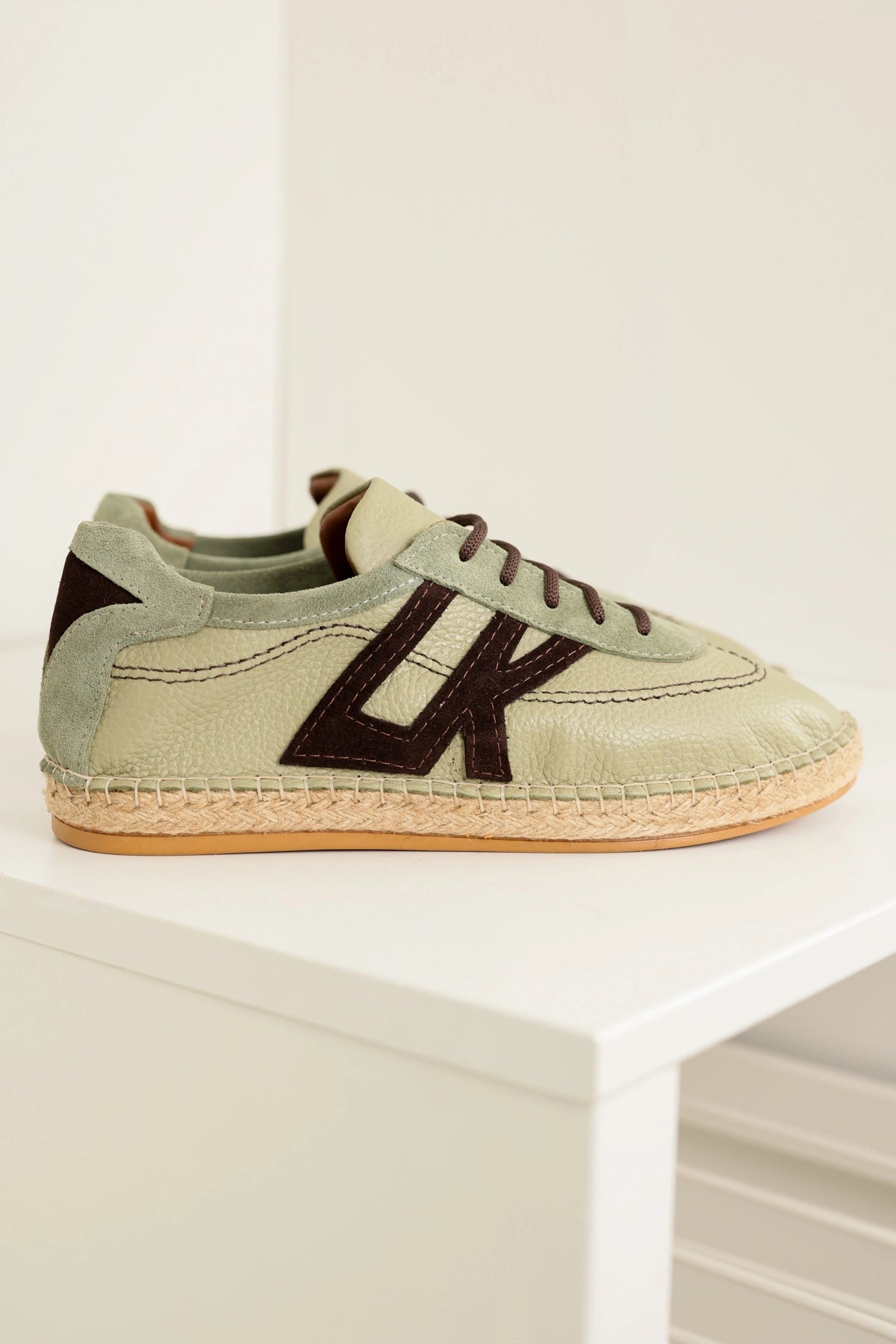 LUKKA SHOES Hakiki Deri Chester Avakado Bağcıklı Spor Espadril