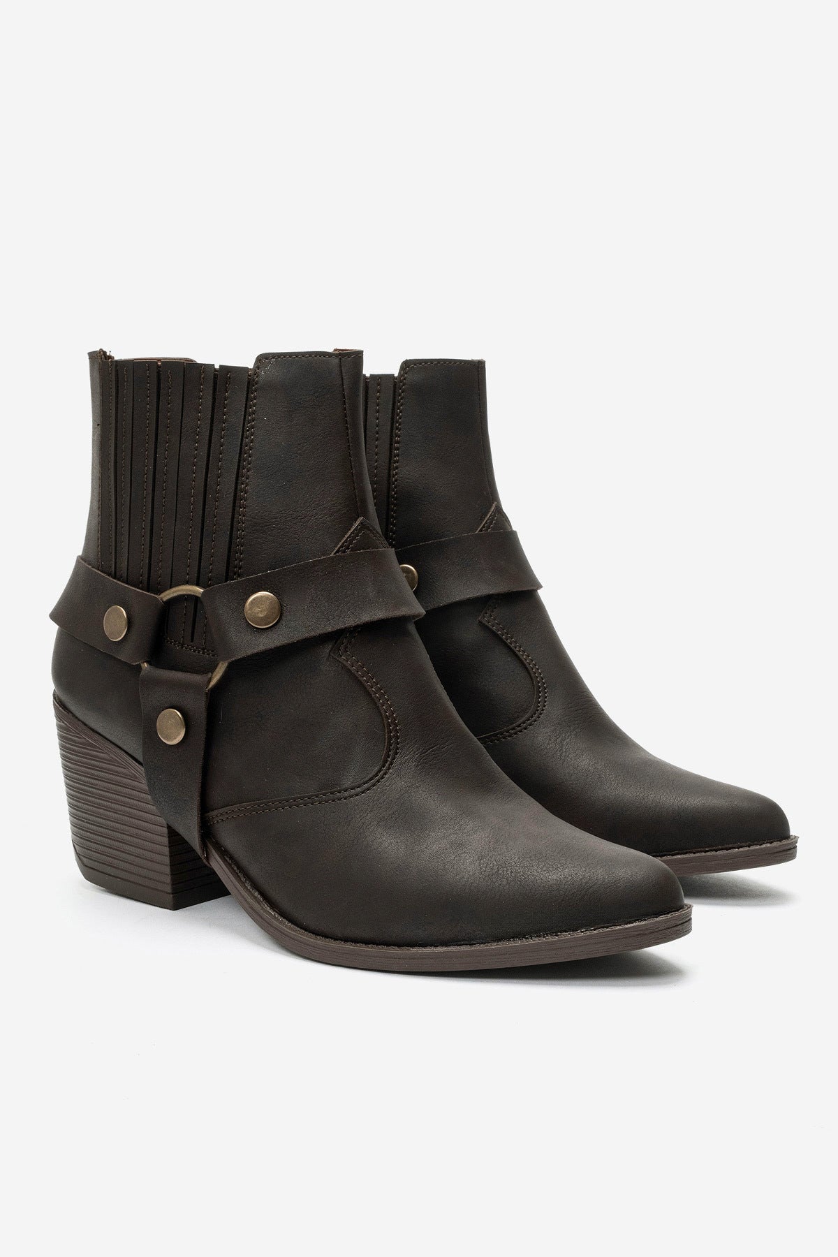 LUKKA SHOES Nova Kadın Acı Kahve Nubuk Western Dallas Tak Çıkar Bot