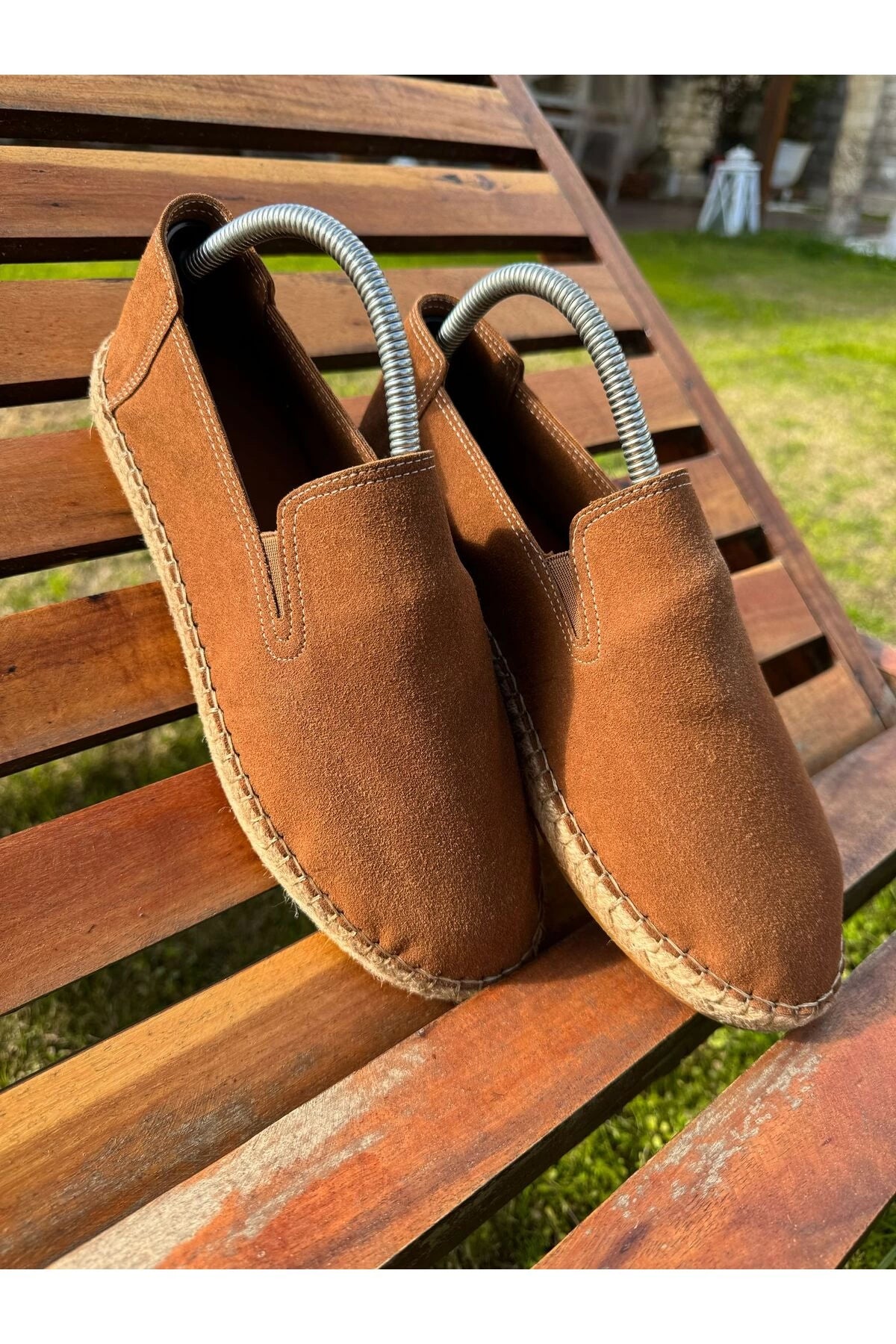 Daisy Erkek Suni Deri Taba Lastikli Espadril