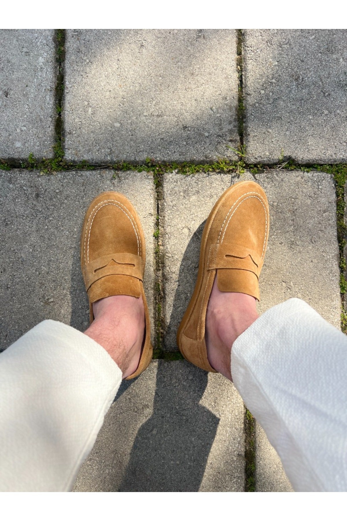 Ember Hakiki Deri Camel Loafer ayakkabı