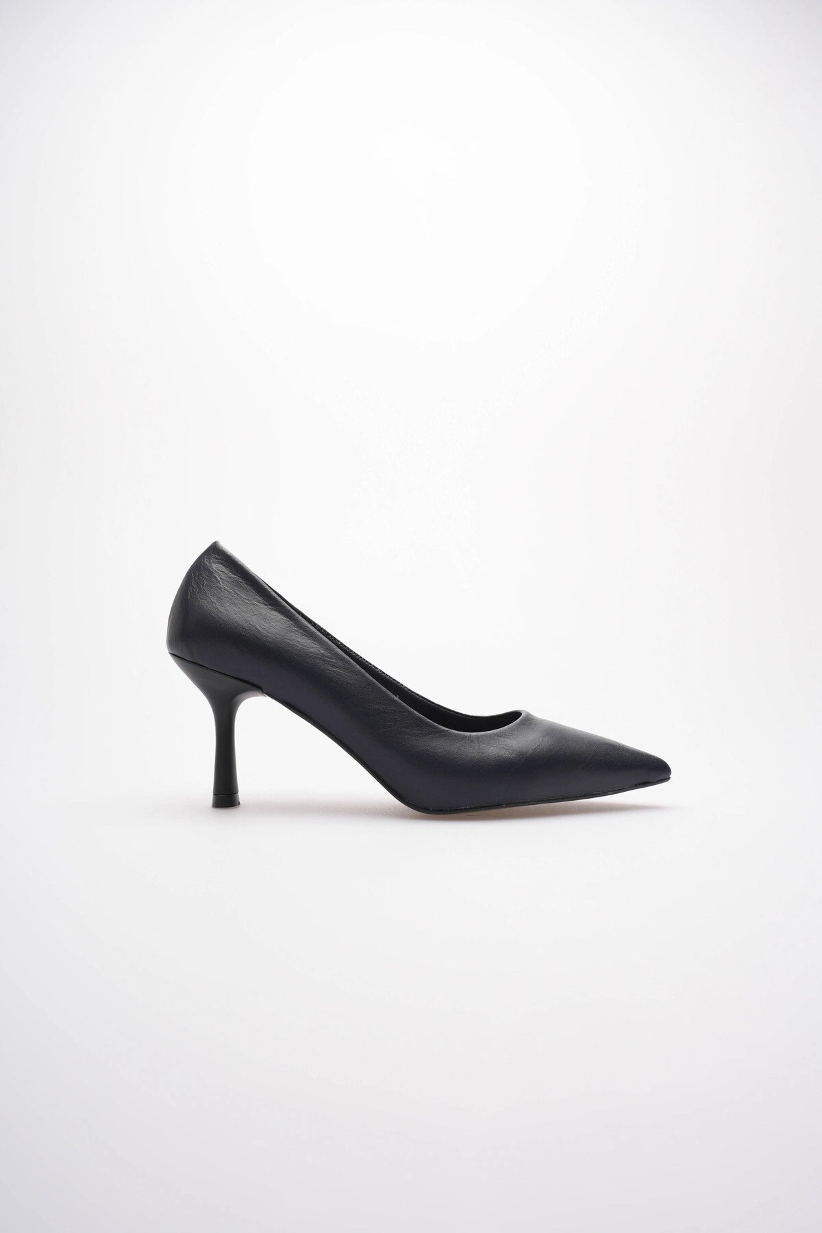 Kadın Adal Lacivert Hakiki Deri İç Dış 11cm Topuklu Stiletto