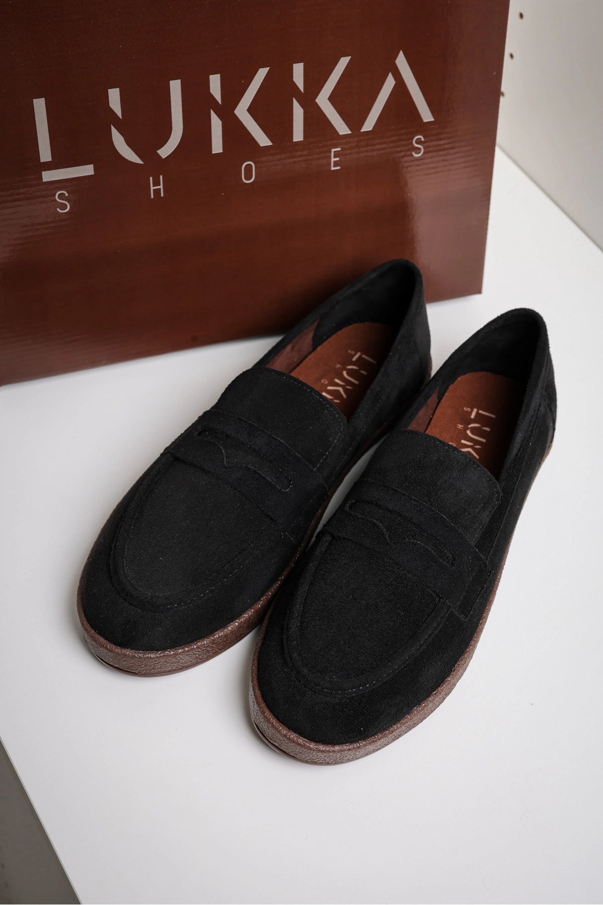 Livya Erkek Siyah Süet Loafer Ayakkabı