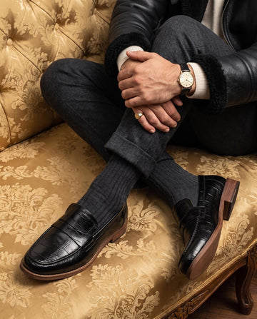 Lukka siyah deri loafer — müşteri paylaşımı