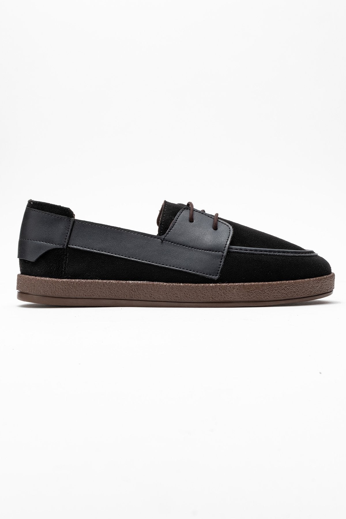 Rosa Erkek Suni Beyaz Garnili Deri Bağcıklı Loafer Günlük Casual Ayakkabı