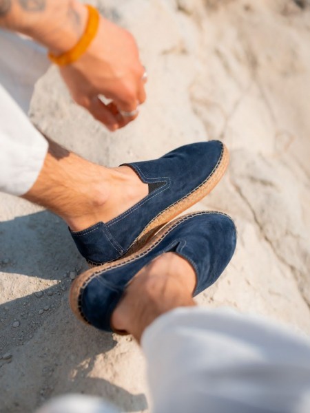 Erkek Hakiki Deri Taba Lastikli Espadril Erkek Hakiki Deri Taba Lastikli Espadril