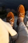 Erkek Hakiki Deri Taba Bağcıklı Espadril Erkek Hakiki Deri Taba Bağcıklı Espadril