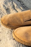 Erkek Hakiki Deri Bej Lastikli Espadril Erkek Hakiki Deri Bej Lastikli Espadril
