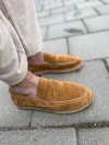 Erkek Hakiki Deri Camel Süet Loafer