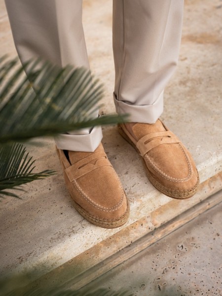 Rose Erkek Hakiki Deri Bej Süet Loafer Rose Erkek Hakiki Deri Bej Süet Loafer