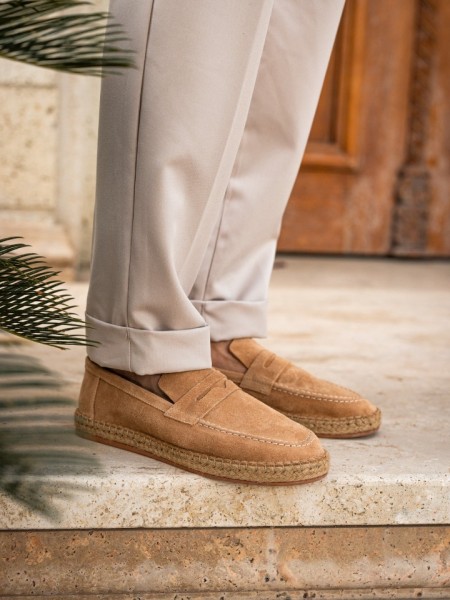 Rose Erkek Hakiki Deri Bej Süet Loafer Rose Erkek Hakiki Deri Bej Süet Loafer